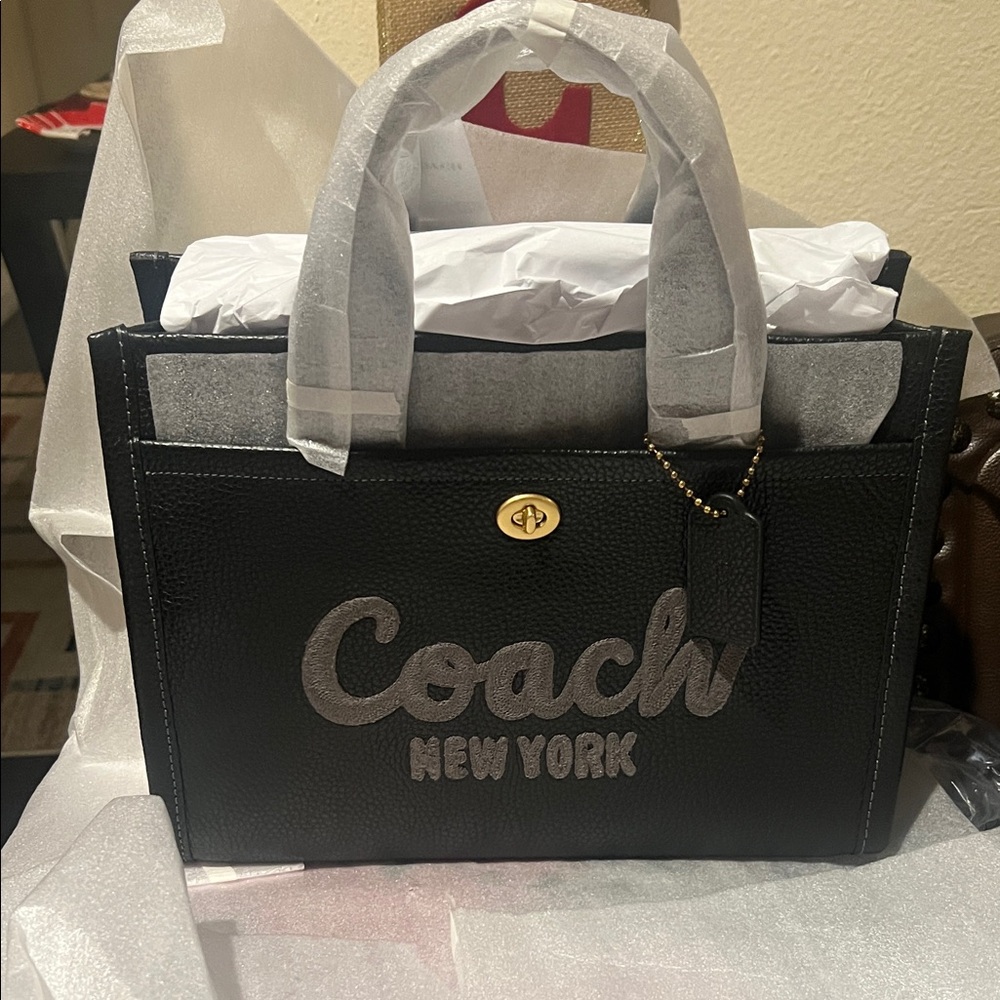 Coach Black and Gray Tote Bag